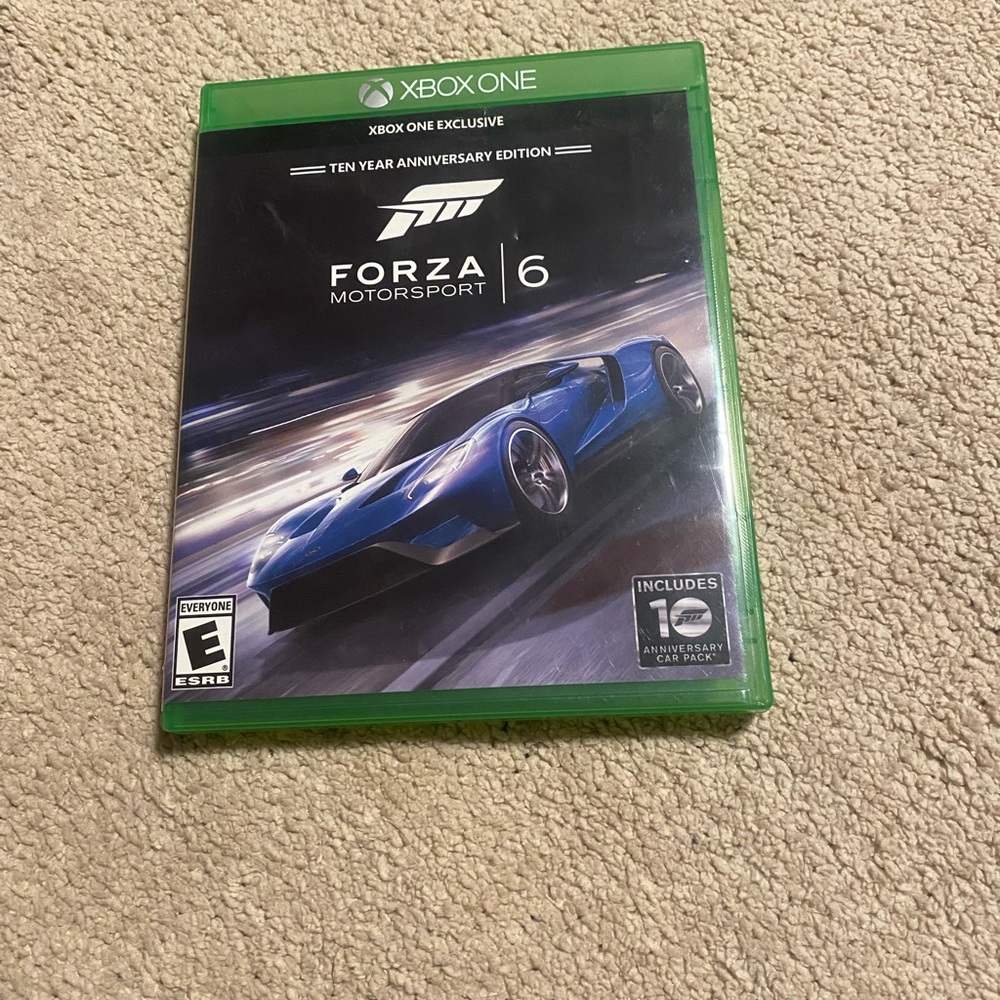 Forza Motorsport 6 Xbox One Game - Green Case